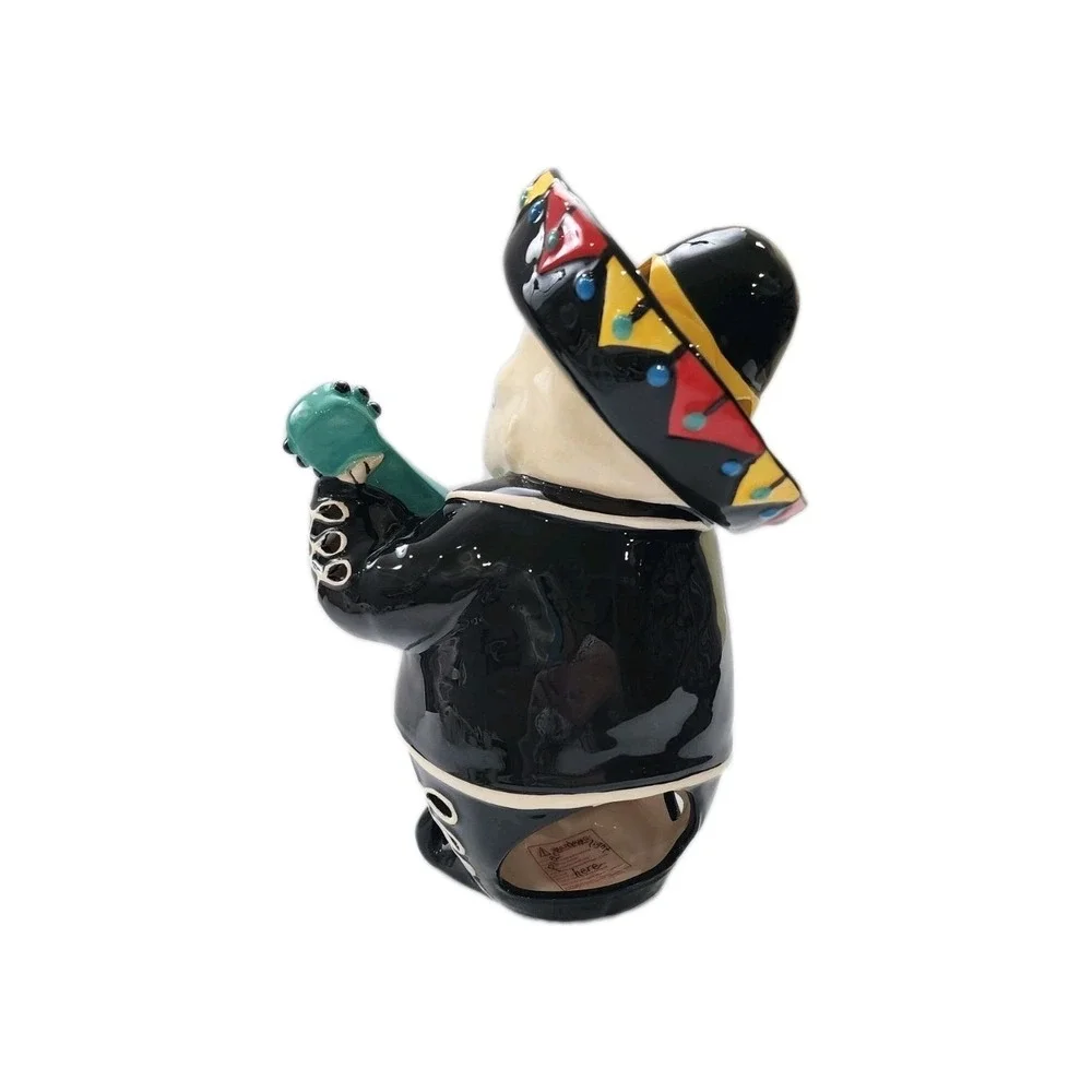 Brand New BLUE SKY CLAYWORKS HALLOWEEN DAY OF THE DEAD MARIACHI GUITAR PLAYER